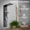 Regadera Panel de Ducha Modelo Young con Panel LED Regadera de Mano Salida de Agua Modo Lluvia e Hidromasaje