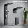 Regadera Panel de Ducha Modelo Young con Panel LED Regadera de Mano Salida de Agua Modo Lluvia e Hidromasaje
