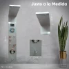 Regadera Panel de Ducha Modelo Petra Plus con Panel LED Regadera de Mano Salida de Agua Modo Lluvia e Hidromasaje