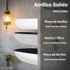 Tina de Baño Solana Modelo Aurora Blanco de Alto Brillo Jacuzzi con Diseño Ovalado en Acrilico Solido 150cm x 80cm